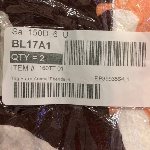 Tag Animal Friends Dish Towels NEW Set of 2 - Picture 6 of 6